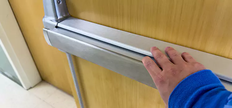 Installing a Push Bar on a Door Forest Hills
